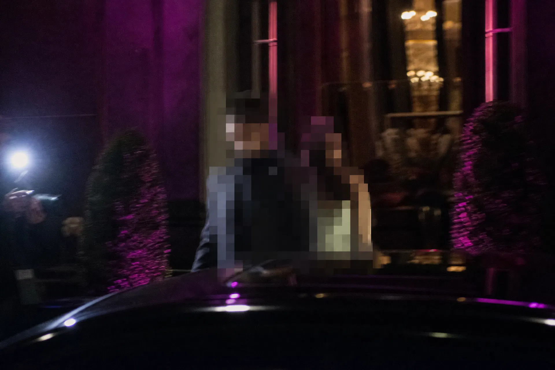 狗仔第一线栏目封面夜间跟拍配图